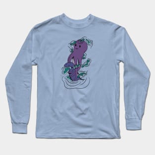 friendship between octopus and fish Long Sleeve T-Shirt